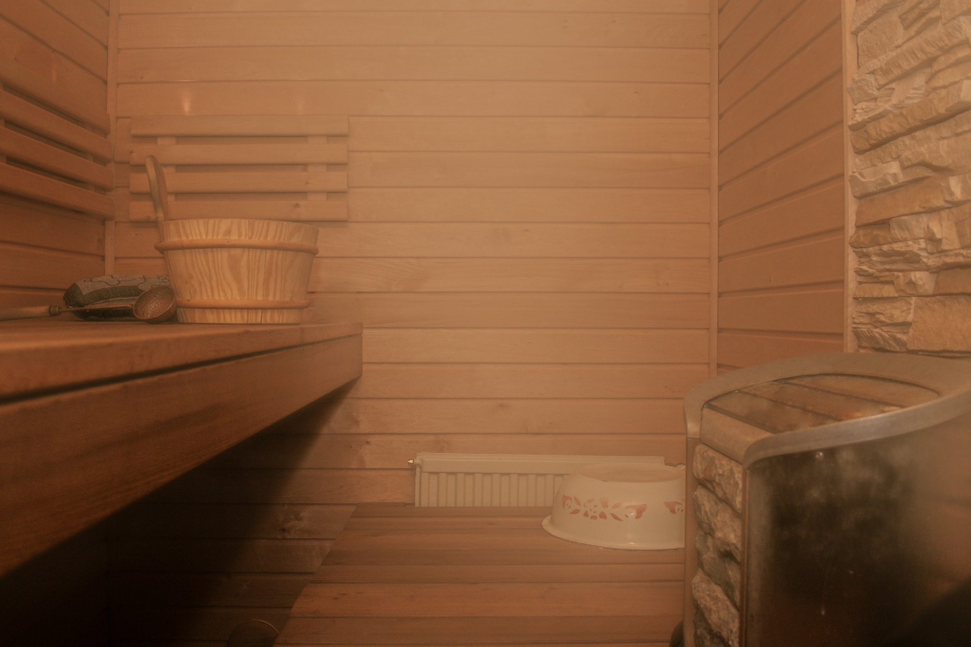 steam bath and sauna room