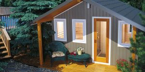 Portable sauna outdoor patio