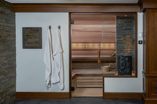 Custom built sauna comfort style